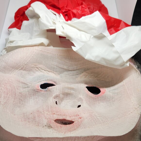 Vintage Santa Claus Disguise Mask with Box Scary Santa Face - Picture 5 of 14